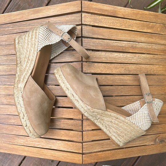 PASEART Espadrille Wedge Sandals 39/8.5 - Picture 3 of 6